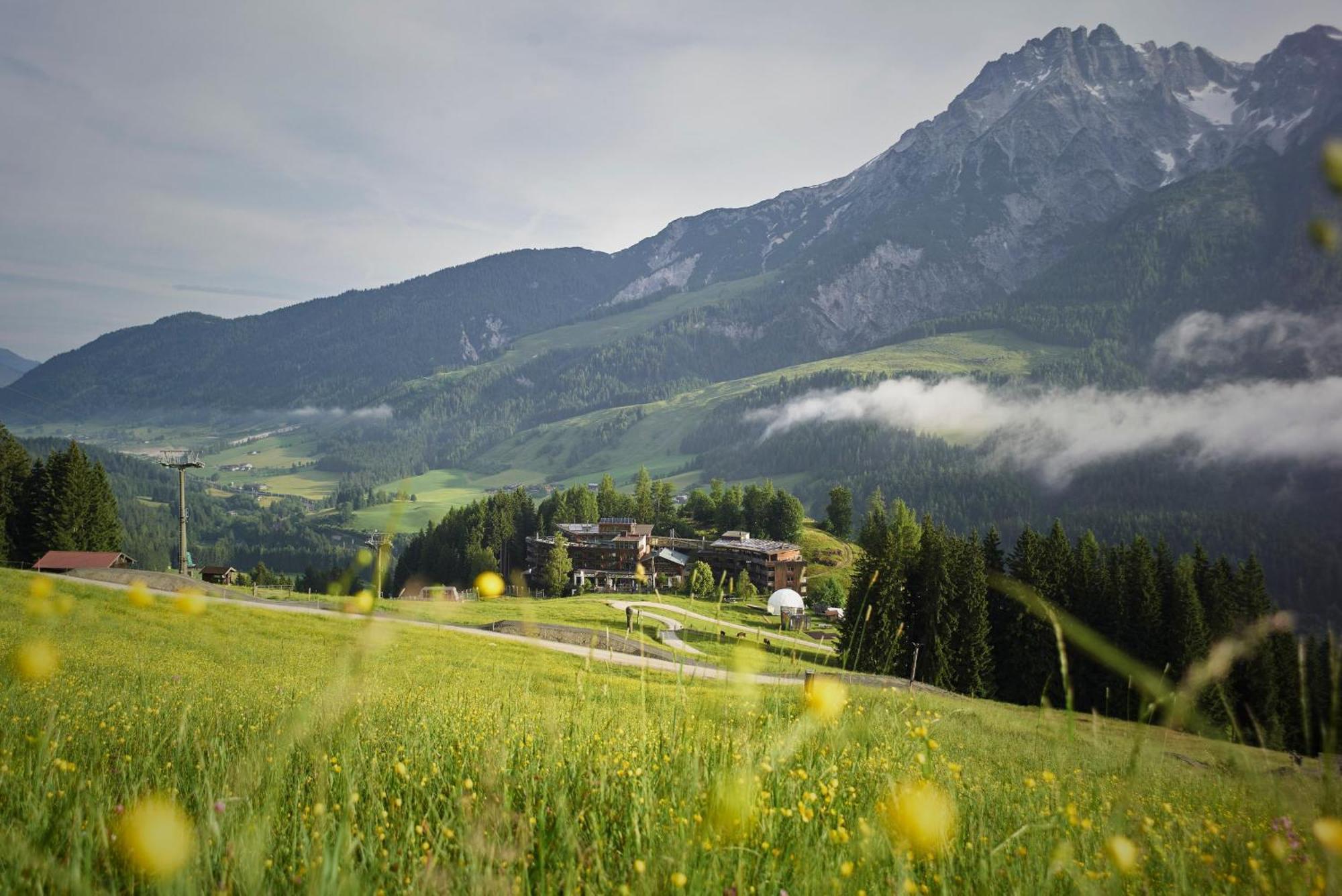 Holzhotel Forsthofalm ลีโอกัง ภายนอก รูปภาพ